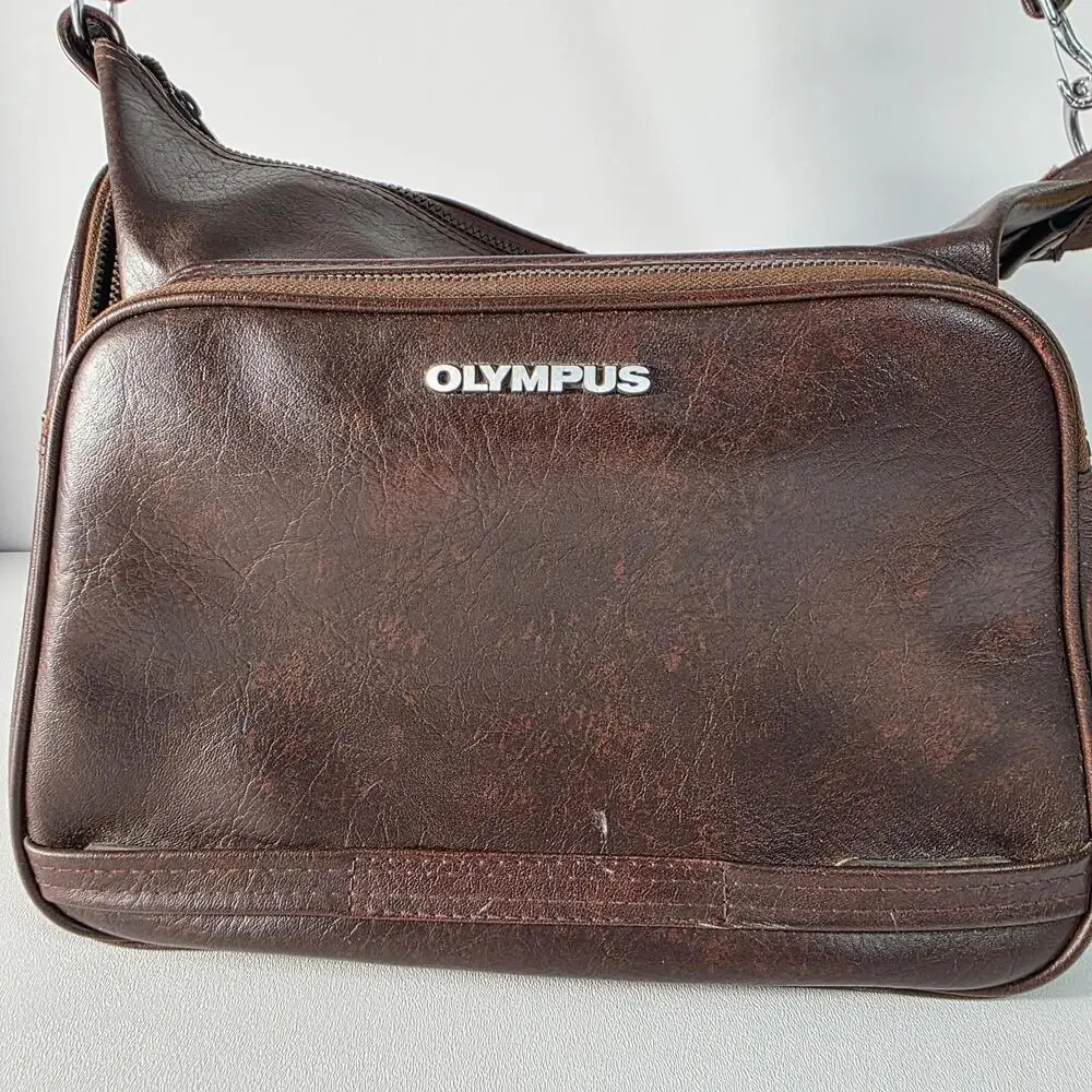 Olympus Vintage Faux Leather Camera Bag